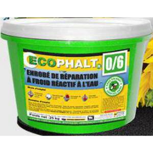 Enrobé Oecophalt R 0/6 réactif à l'eau sans solvant pour réparation durable