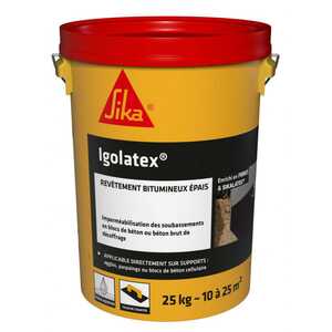 Igolatex pour imperméabilisation, seau de 25 kg