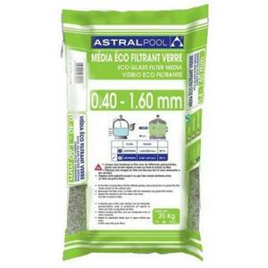 Verre ecofiltrant en granules 0,4 à 1,6 mm, sac de 25 kg